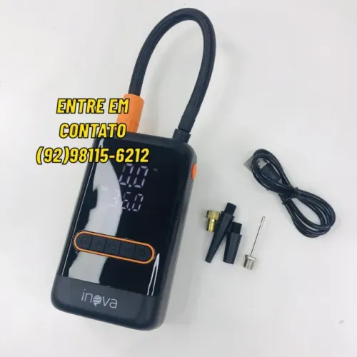 Bomba de Ar Portátil com Display Digital
