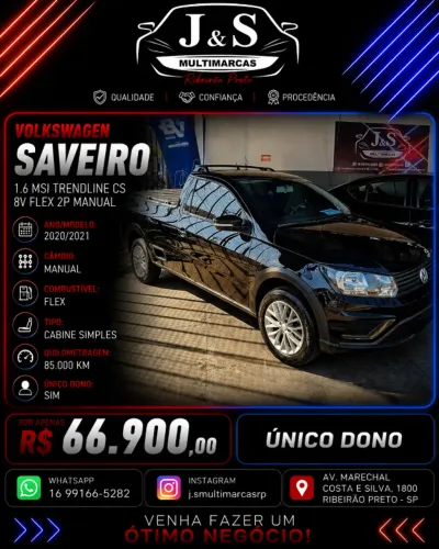 Volkswagen Saveiro Trendline 1.6 T.flex 8V 2021