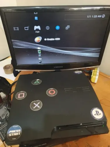 Ps3 Slim Cech-3011a Somente Console Funcionando Leia Anuncio