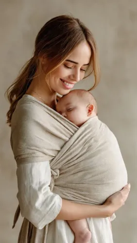 Vendo: Sling Wrap Bege - Pouco Uso<br>