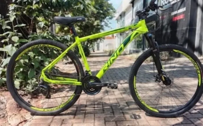 Bicicleta Rino Everest Aro 29 Shimano 21v Quadro 19 Amarela