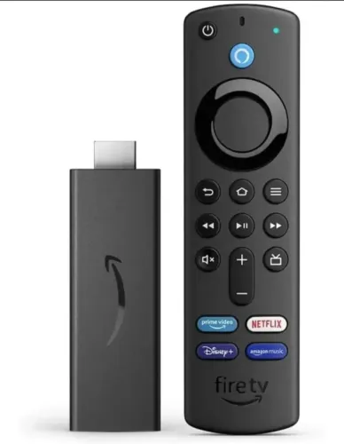 Fire TV Stick com Controle Remoto por Voz com Alexa preto 110V/220V