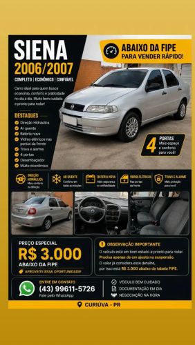 Imagem de Fiat Siena 1.0/ EX 1.0 MPI Fire/ Fire Flex 8V 2007