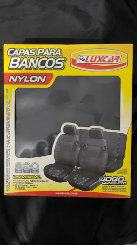 Jogo de Capas Nylon para Bancos Luxcar Universal Luxcar Preto