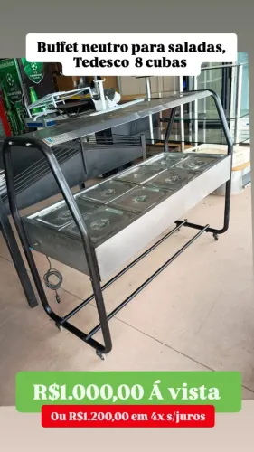 BUFFET NEUTRO PARA SALADAS USADO