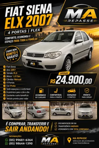 Fiat Siena ELX 1.0 MPI Fire/fire Flex 8V 4P 2007