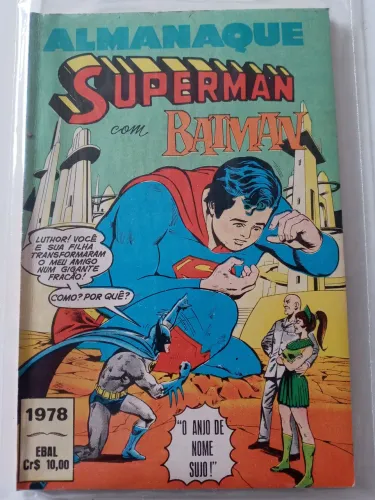 Revista Almanaque de Superman e Batman 1978 editora ebal