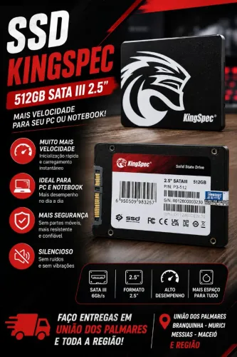 SSD KingSpec 512GB SATA III 2.5" - P3-512