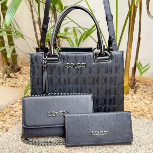 Kit de Bolsa Colcci Inclui uma Carteira e Nécessaire Premium Feminina
