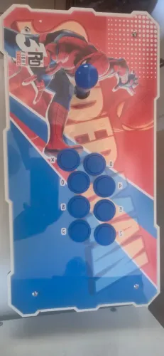 Controle Arcade Pc, Ps3 e Nintendo Switch Fundo Acrilico Homem Aranha
