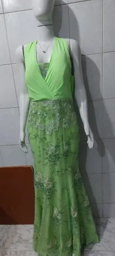 Vestido Verde de Festa - Tamanho G