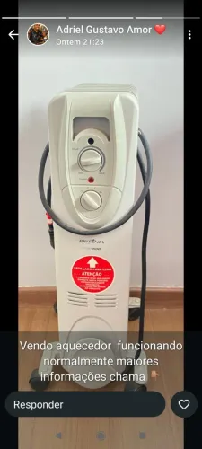 Aquecedor a óleo Britânia AB1500W