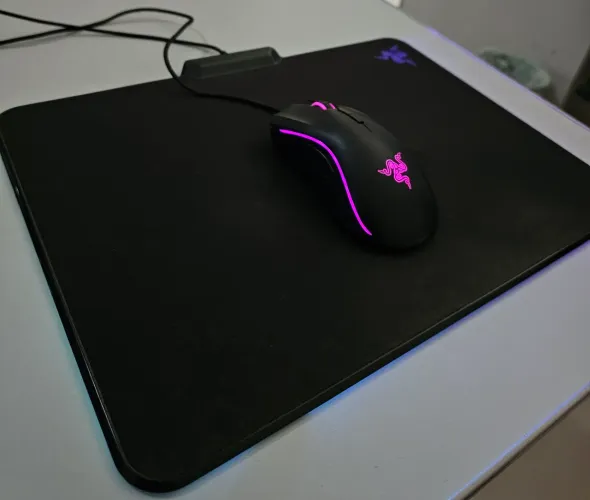 Mouse Razer Mamba + Mouse Pad Razer FireFly Cloth Edition ( Control )