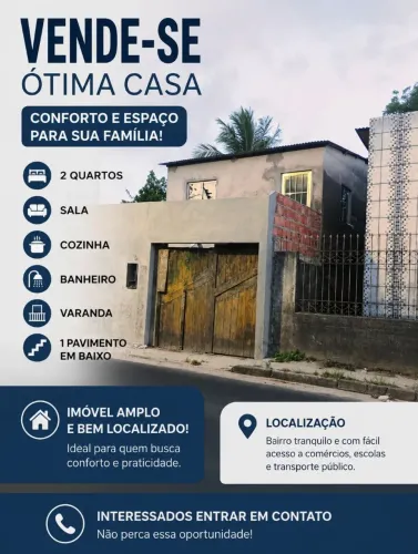 Vende-se essa casa reside em capelão