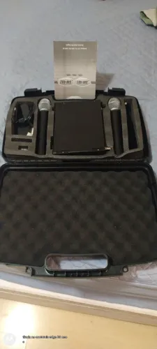 MICROFONE STANE SEM FIO DUPLO MODELO SW-482          ANE
