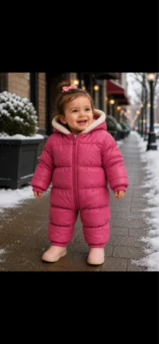 Macacão de inverno infantil tamanho 1/2