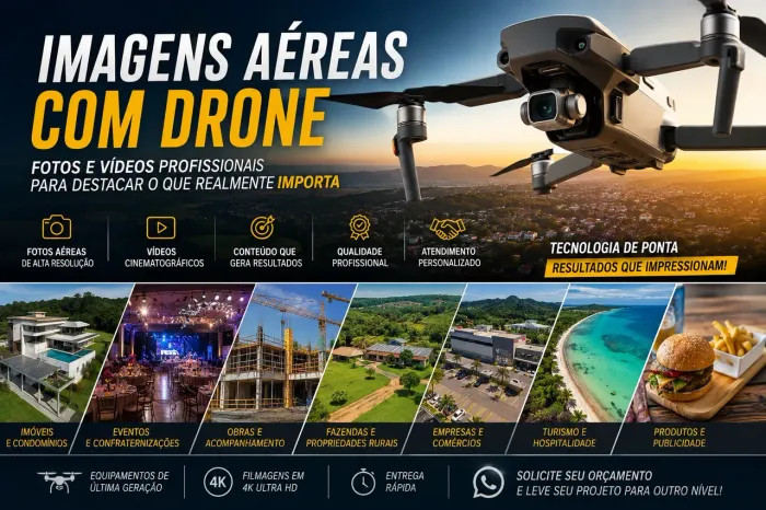 Videomaker / Filmmaker / Produção Audiovisual / Imagens Aéreas