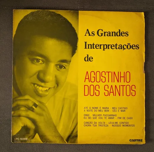 LP Vinil As Grandes Interpretações De Agostinho Dos Santos