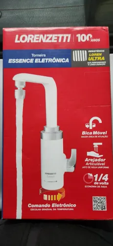 Torneira eletrica eletronica mesa/bancada 220V lorenzetti 