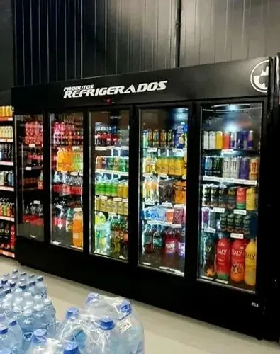 Ac refrigerador 5 portas visa cooler total Black