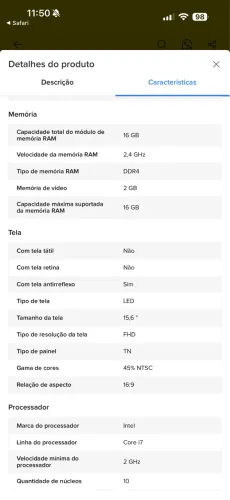 Notebook Dell inspiron 3520 Linux