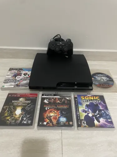 PS3 Slim 120gb - leia descrição do anúncio