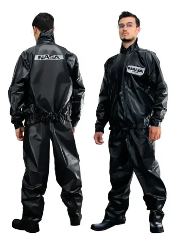  CAPA CHUVA PVC C/GOLA E BOLSO G NASA-- leia a descrição
