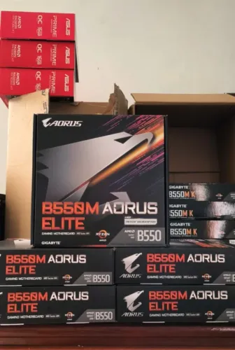 Placa Mãe Gigabyte B550M AORUS Elite, Chipset B550, AMD AM4, mATX, DDR4