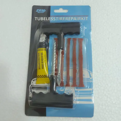 Kit reparo pneu carro e moto macarrão 8 peçass