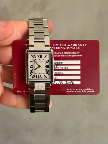 Relogio Cartier Tank Large W5200014 34,8 mm x 27,4 mm 2018