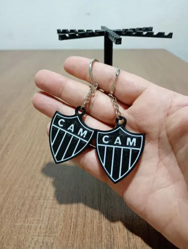 Kit 2 chaveiros 3d do Atlético Mineiro
