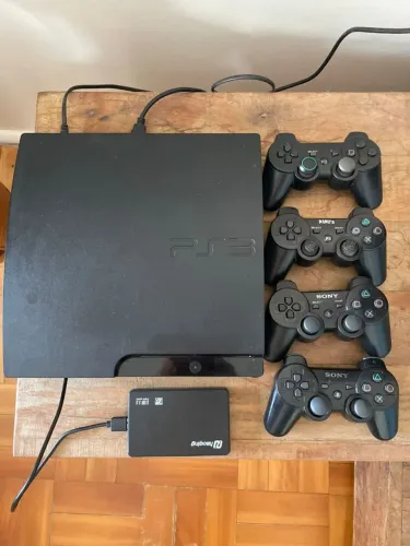 PS3 destravado, impecável e novo