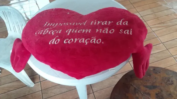 Coração de pelúcia grande