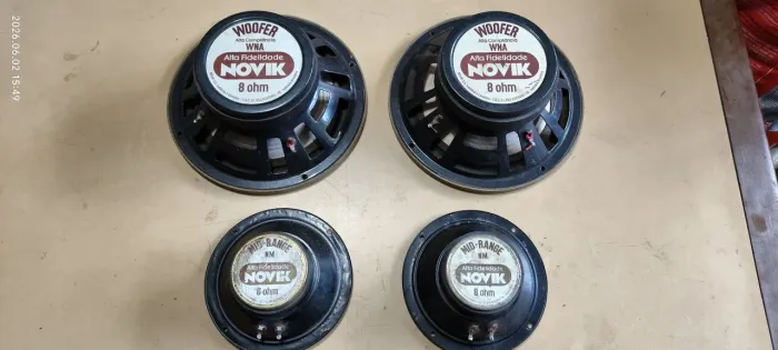 Alto falantes Wofer e Mid- Range  Novik