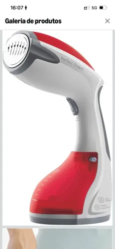  BLACK+DECKER Vaporizador de Roupas Portátil BDV2000V 1200W Vermelho 220V