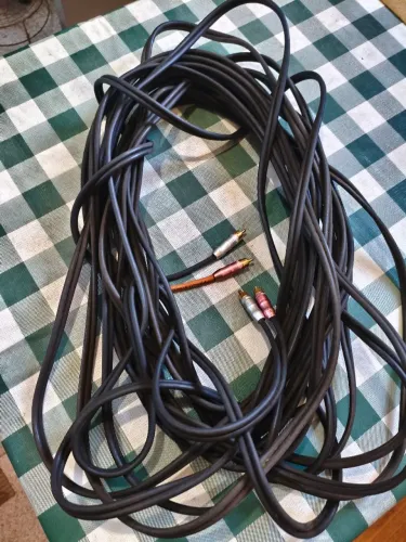Cabo Caixa de Som 2RCA/2RCA - 20 metros.