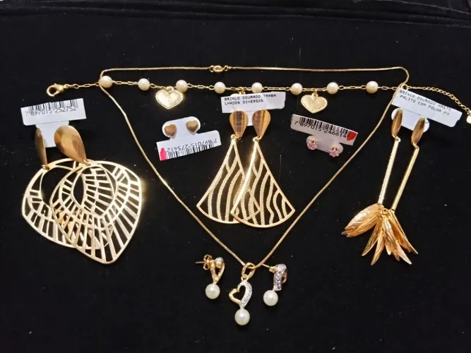 Promoção Kits Jóias Foleadas a Ouro c 50% desconto