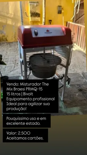 Maquinário pra cozinha industrial.