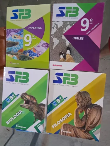 Kit de livros SFB (Sistema Farias Brito de Ensino) - 9 ano