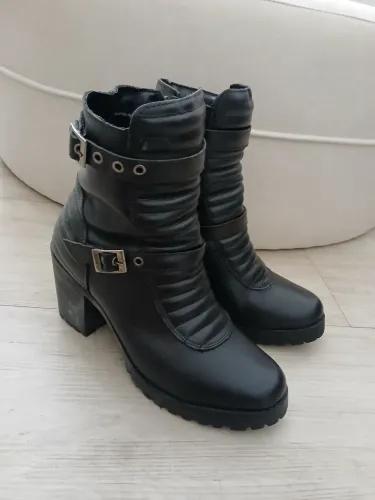 Bota Biker Quebec Tam 36 COURO LEGÍTIMO