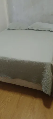 CAMA BOX CASAL COM COLCHÃO