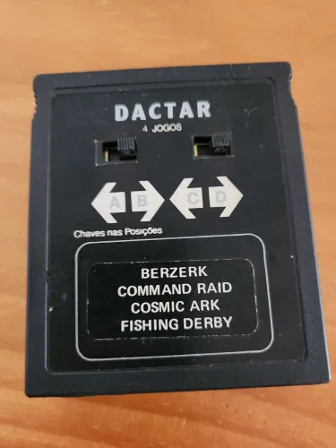 Cartucho Atari 2600 Dactar 4 Jogos Em 1 (com Chavinhas)