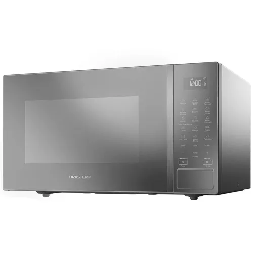 Forno de Microondas Brastemp Alta Capacidade com 18 Receitas Pré-Programadas 32L - Prata
