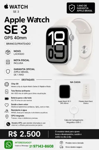 Apple Watch SE 3 GPS 40mm BR ?