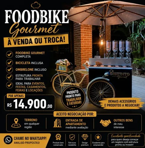 FOODBIKE GOURMET- VENDA OU TROCA