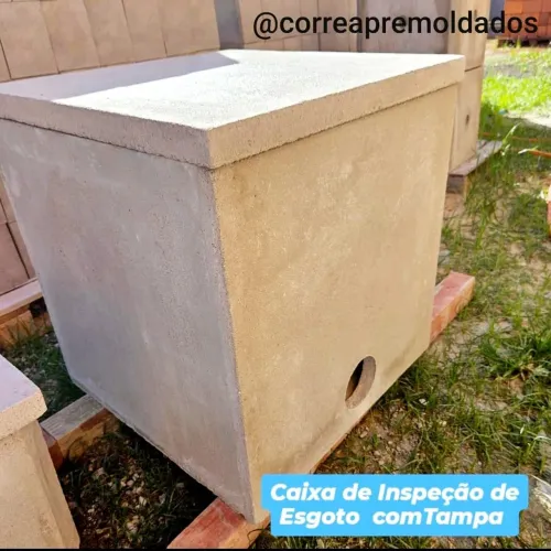 Caixa de Inspeção de Esgoto com Tampa 60x60x60