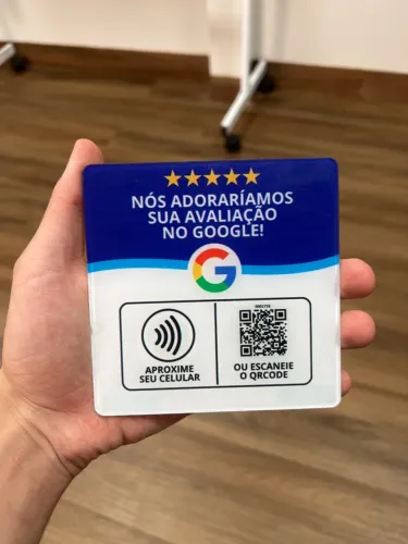 Plaquinha NFC para empresas OPORTUNIDADE CRESCER AVALIAÇÕES E VENDAS