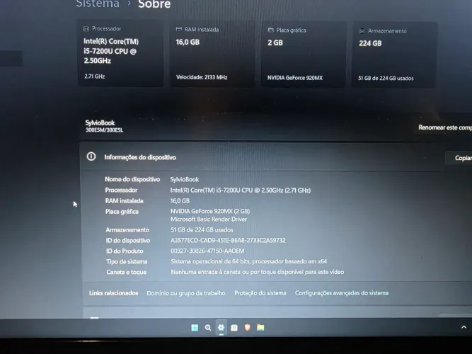 NOTEBOOK SAMSUNG i5 15.6"