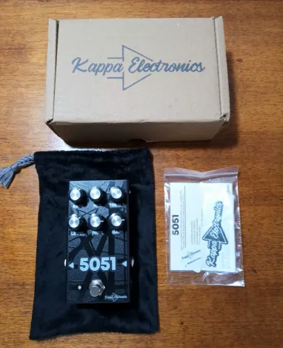 Pedal Distorção Guitarra Kappa 5051, Completo na Caixa, Estado de Novo
