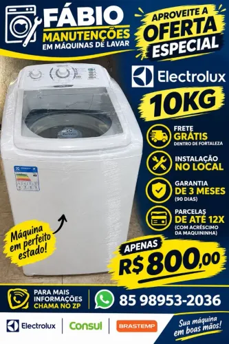 máquina de lavar Electrolux 10kg